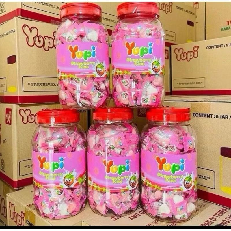 

( DUS ) PERMEN YUPI LOVE TOPLES 1 DUS ISI 6 TOPLES