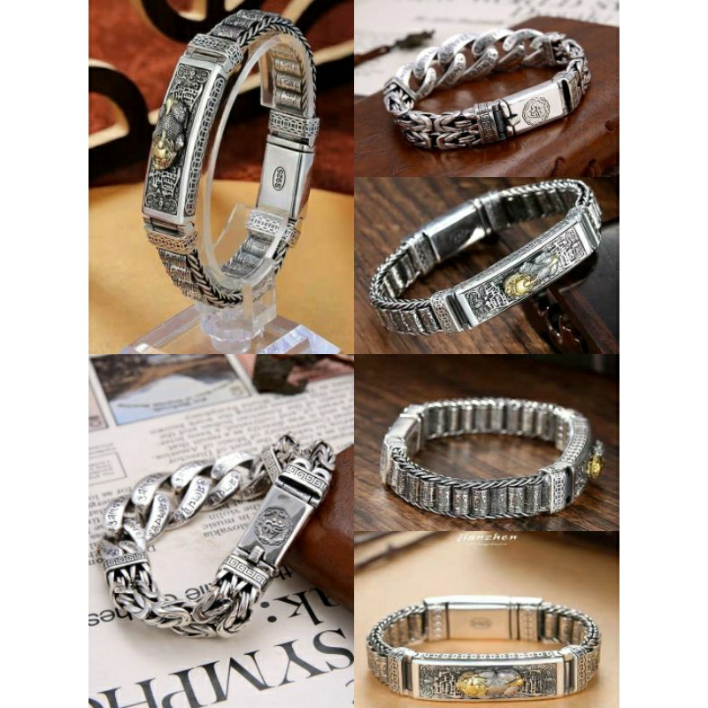 Gelang sepuh perak 925 import