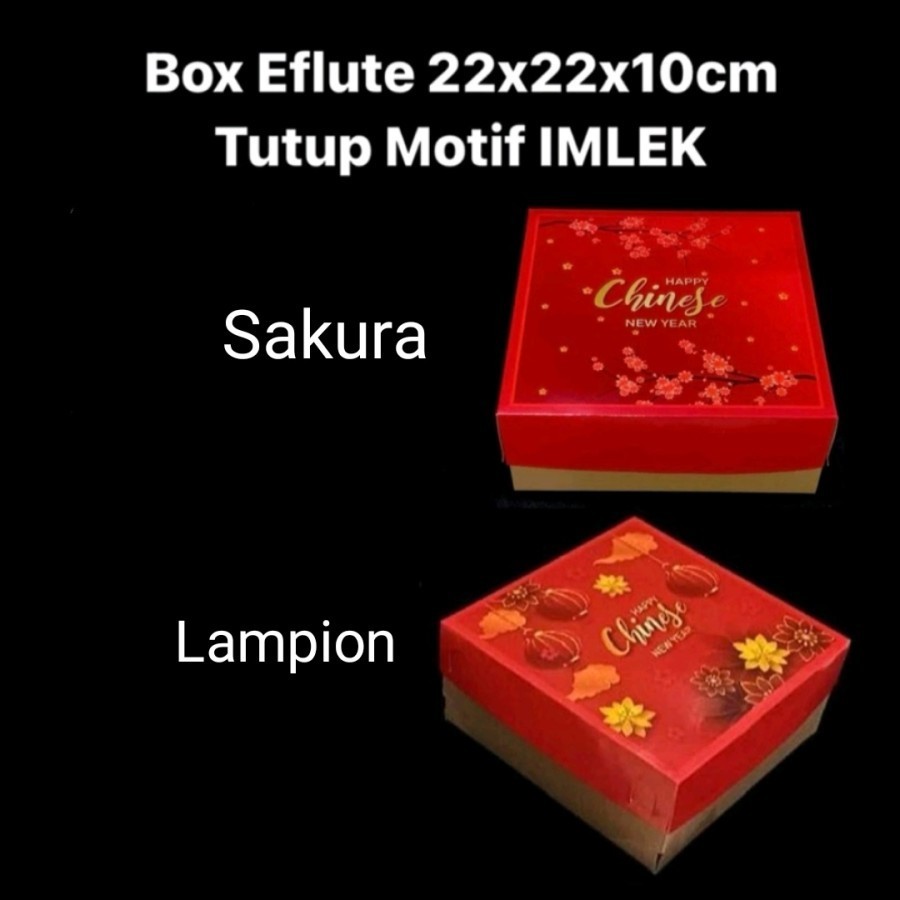 

Box Imlek Chinese New Year Dus Imlek Sakura/Lampion 22x22x8