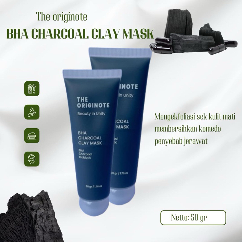 THE ORIGINOTE BHA CHARCOAL CLAY MASK/MASKER CHARCOAL THE ORIGINOTE