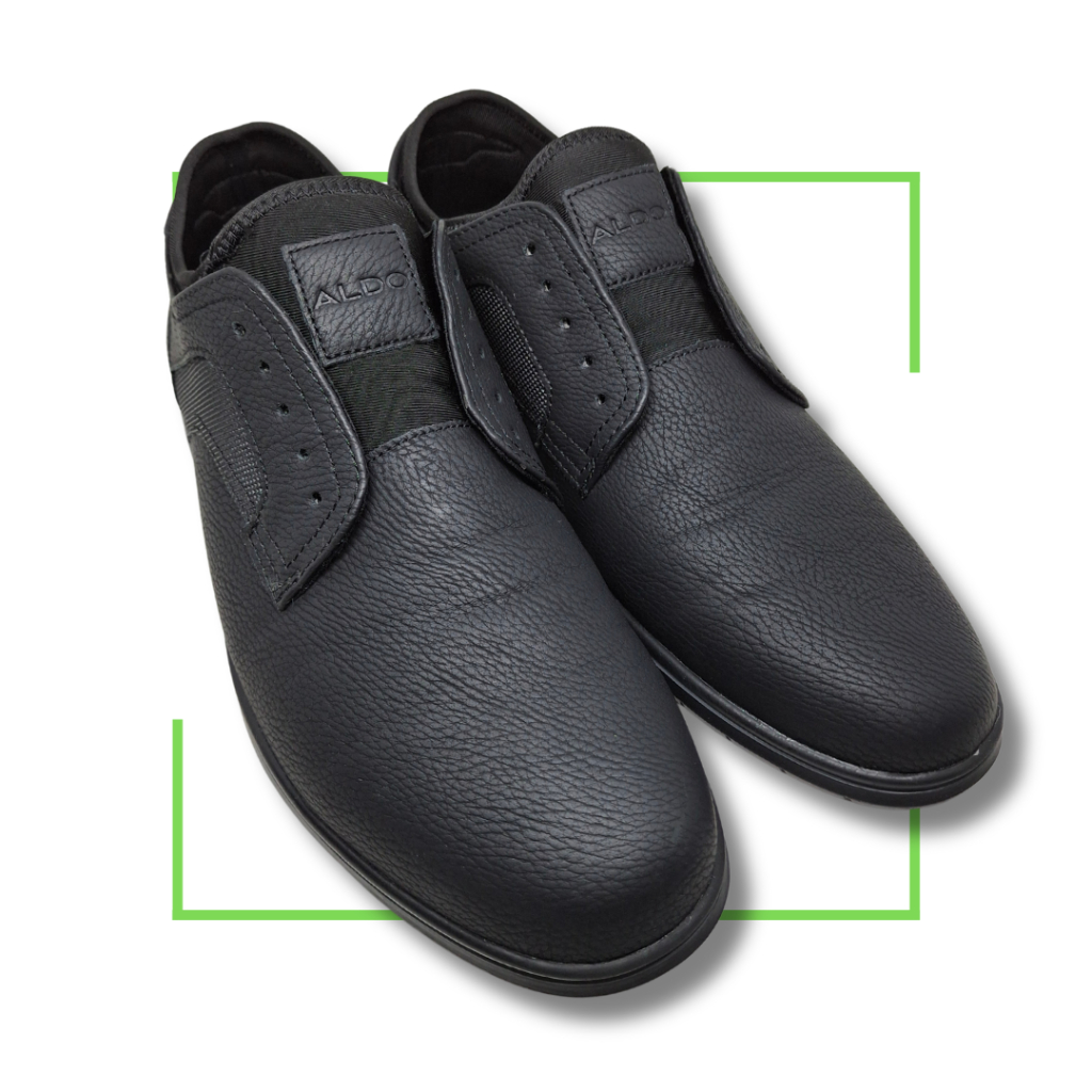 Sepatu Pria Smart Casual Look Original ALDO Onalith Slip Ons Warna Hitam Ukuran 41 (( BEKAS )) Tanpa