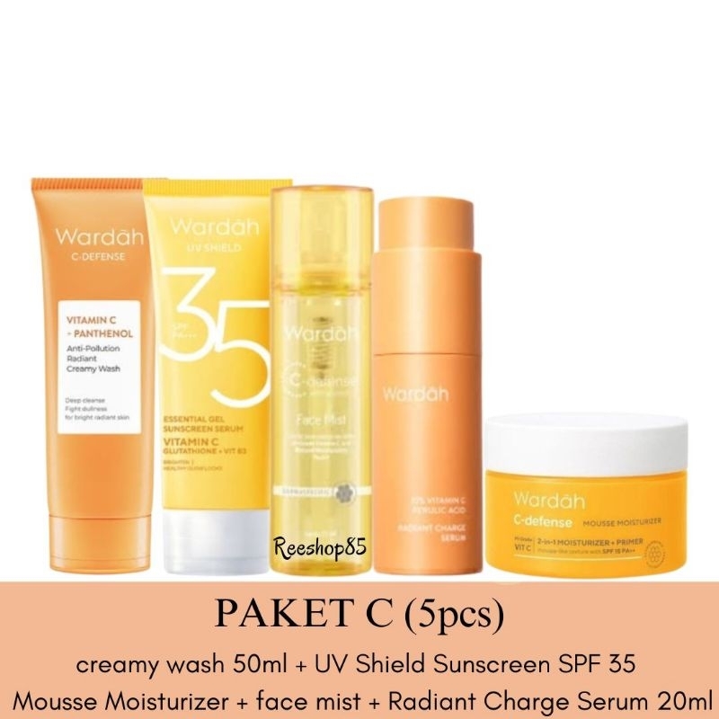 WARDAH C Defense 1 Paket Lengkap Skincare Wardah Mencerahkan