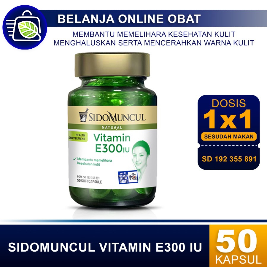 SIDOMUNCUL VITAMIN E300 IU // Menjaga kesehatan Kulit
