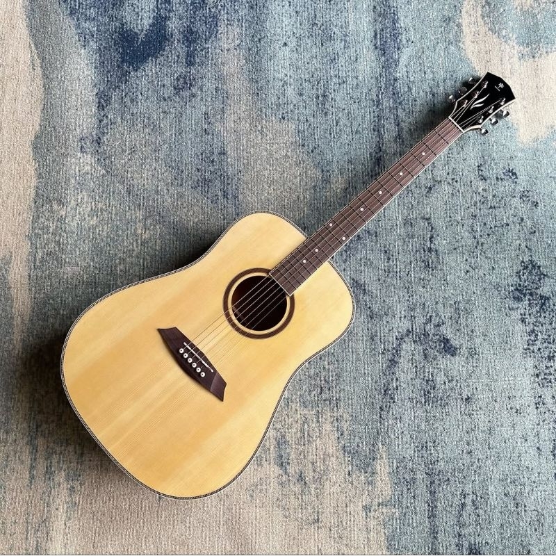 Gitar akustik Dame Liliesd100E Natural Original