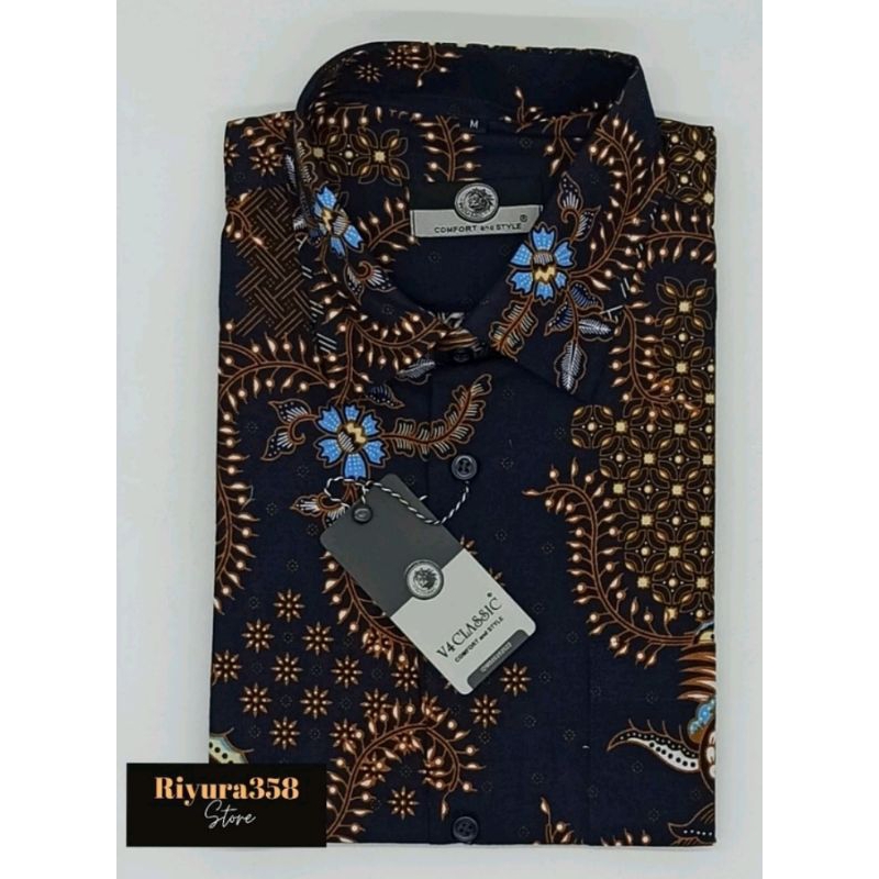 DEFECT SALE : KEMEJA BATIK LENGAN PENDEK V4 CLASSIC