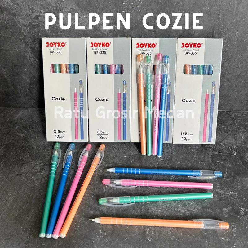 

PULPEN JOYKO BP-335 COZIE PER BOX ISI 12 PCS 0.5MM