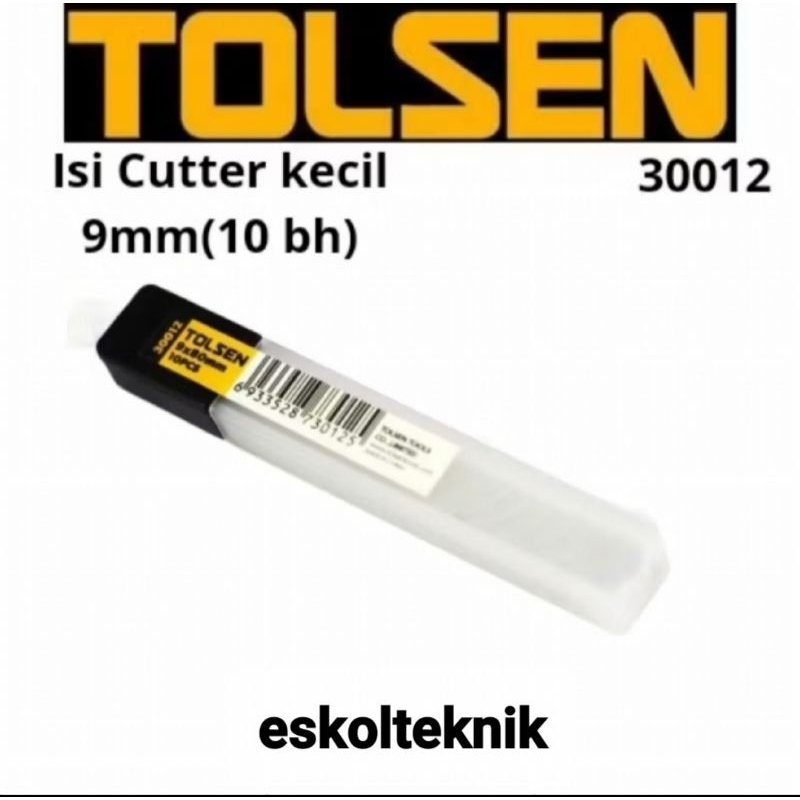 

Isi Cutter kecil 9mm Tolsen/refil cutter kecil isi 10 bh