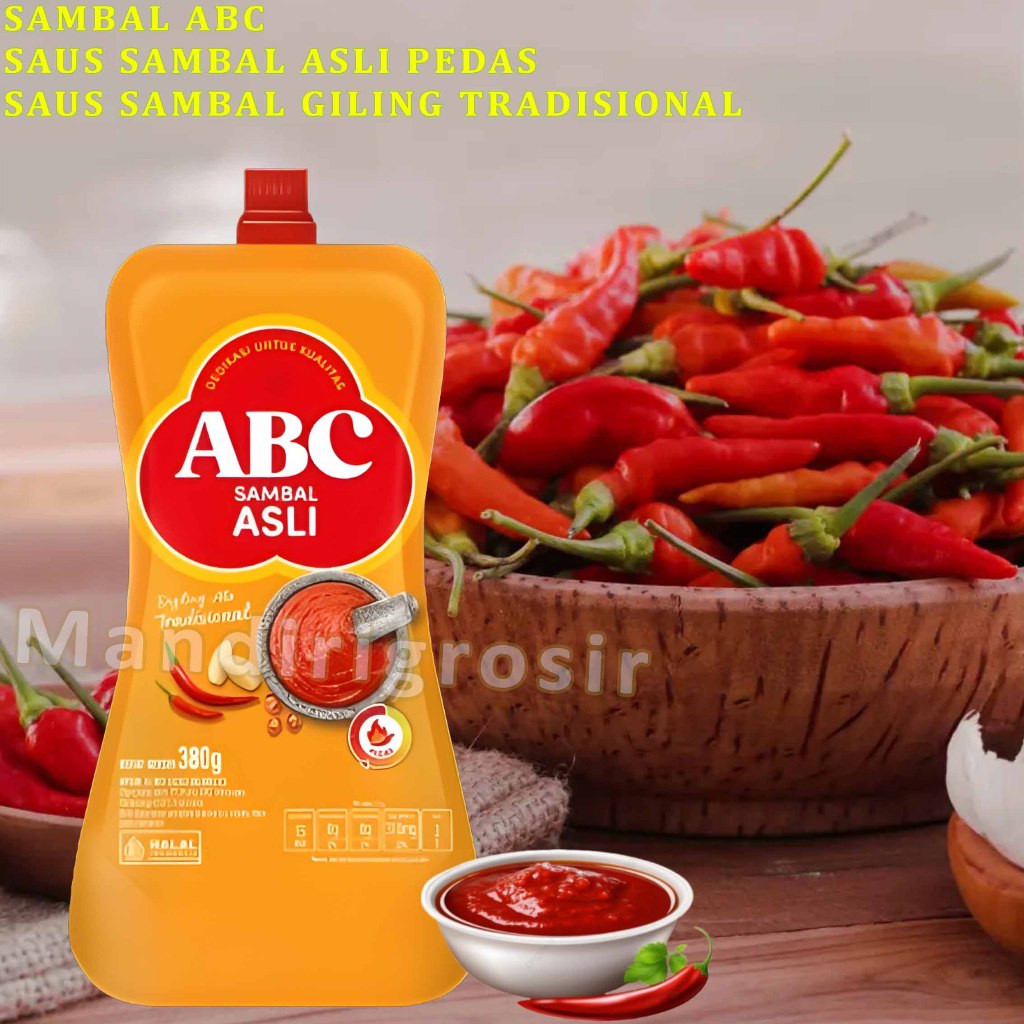 

Saus Sambal Asli Pedas * Sambal Abc * Saus Sambal Digiling Tradisional * 380gr