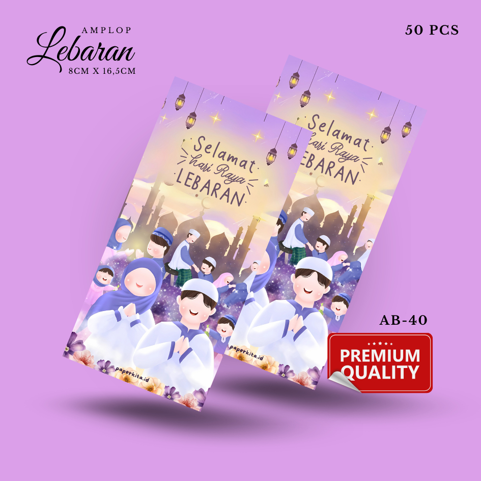 

Amplop Lebaran Panjang Premium Tebal Isi 50 Pcs Desian Series 2025 Angpau Karakter Lucu Murah