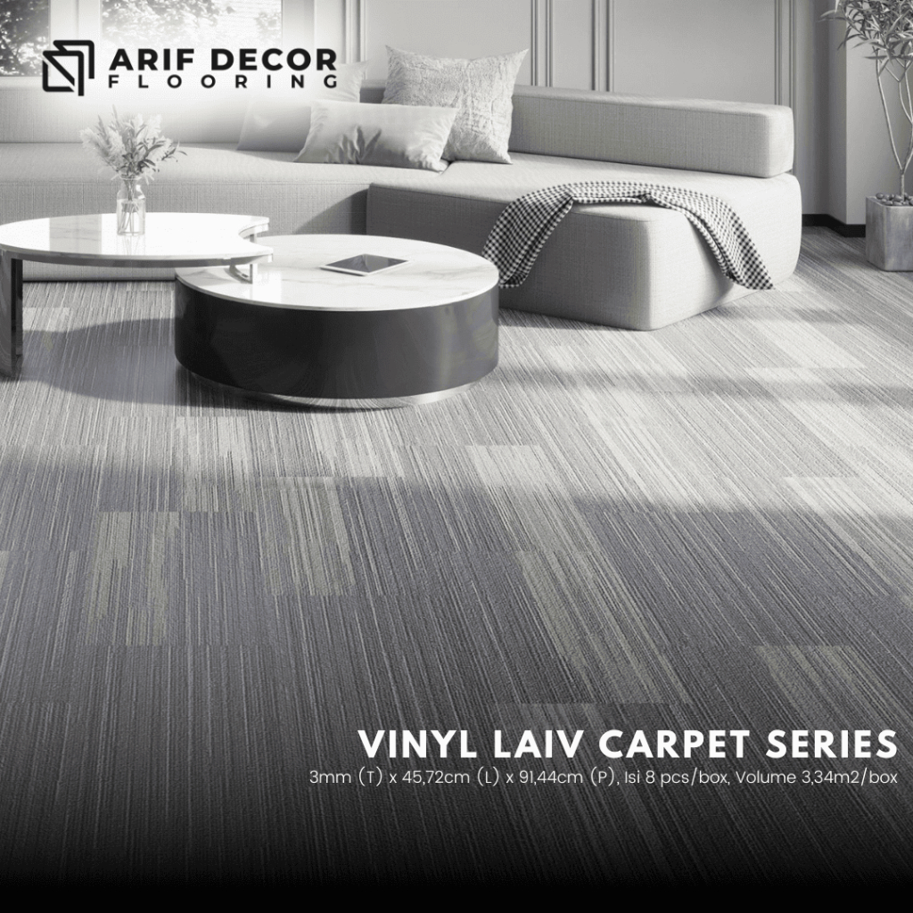 Lantai Vinyl LAIV CARPET SERIES tebal 3mm vinyl motif karpet - vinyl korea