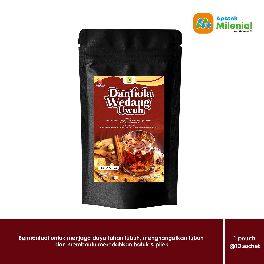 

Wedang Uwuh Dantiola isi 10 Pack / Bermanfaat UntuK Menghangatkan Tubuh dan Meredahkan Batuk