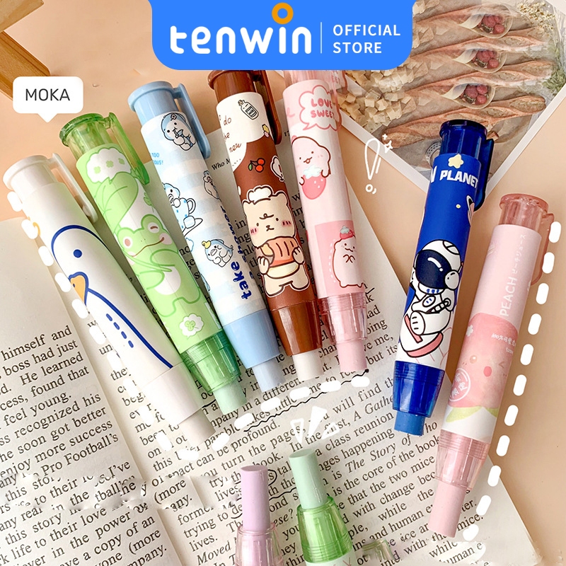 

/Mechanic Eraser/Sliding Eraser/Eraser Pen/ Penghapus mekanik Cute FREE 2 pc Refill