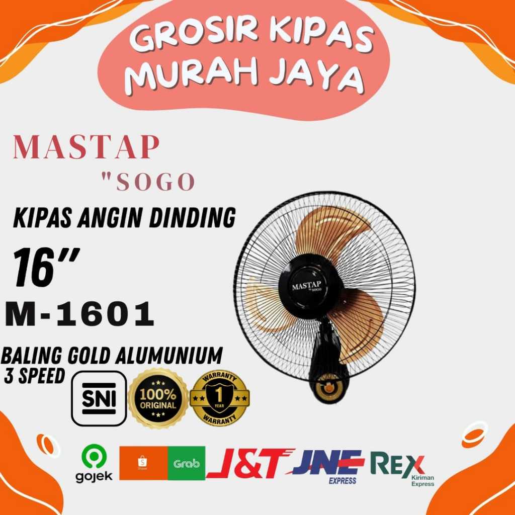 KIPAS ANGIN DINDING MASTAP 16 INC BESI
