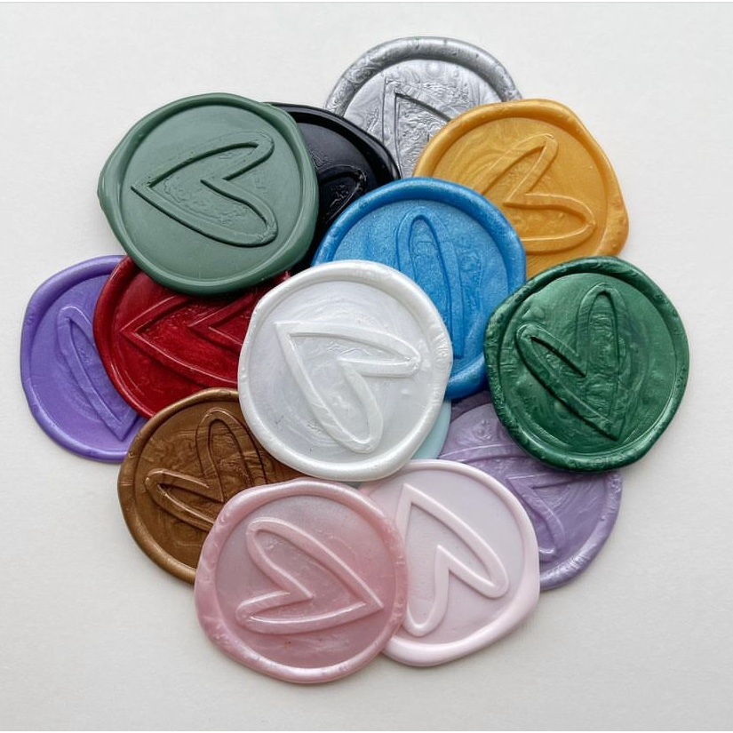 

(CLG) TIAMO - 1 Pcs seal wax coin sticker siap pakai ready stock (Include double tape) / souvenir pernikahan / accesories / calligraphy / journaling / undangan / hampers