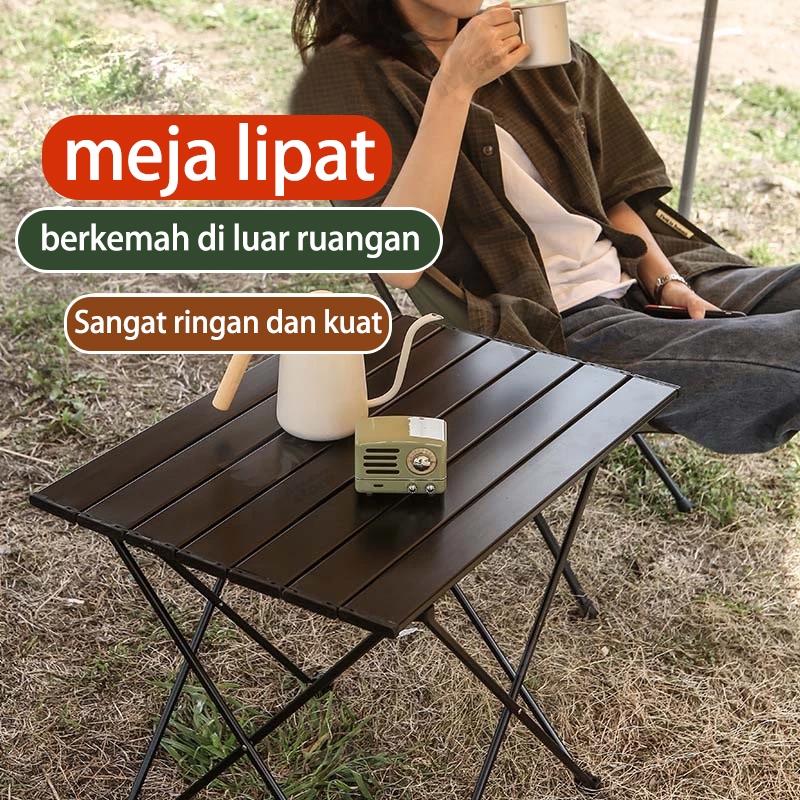 Meja Lipat Outdoor Aluminium Meja Lipat Camping Meja Lipat Portable Meja Lipat Aluminium Table Kokoh