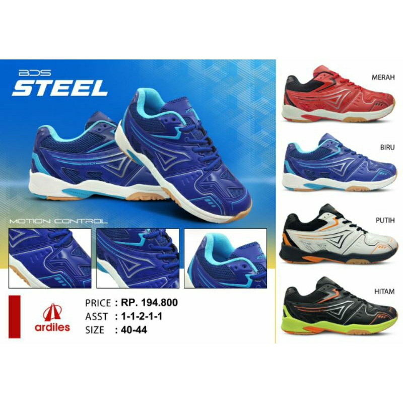 Sepatu Badminton Ardiles BDS - Steel