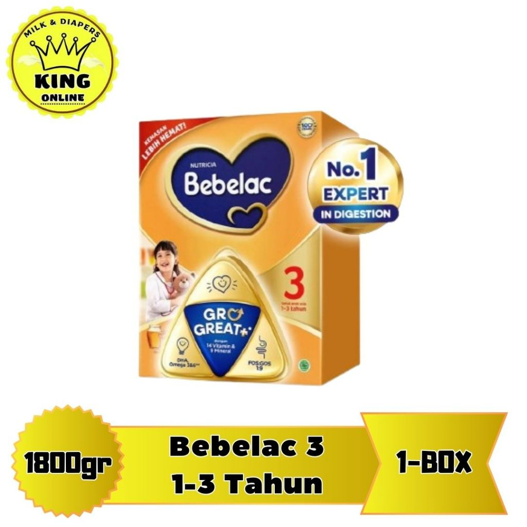 

Bebelac 3 Madu 1800gr & Bebelac 3 Vanila 1800gr/king.online