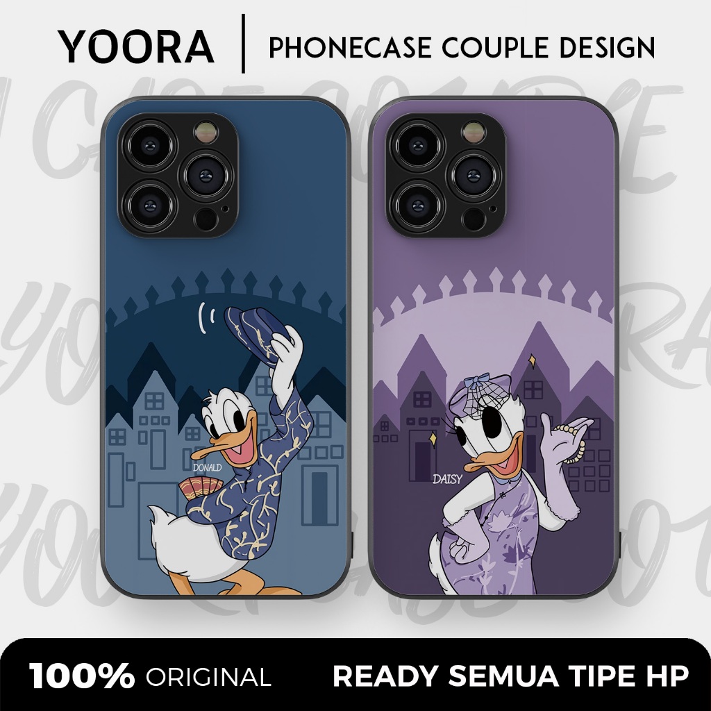 [DD06] Custom Case Couple Donald Duck Daisy Premium Bisa Untuk Semua Tipe Hp