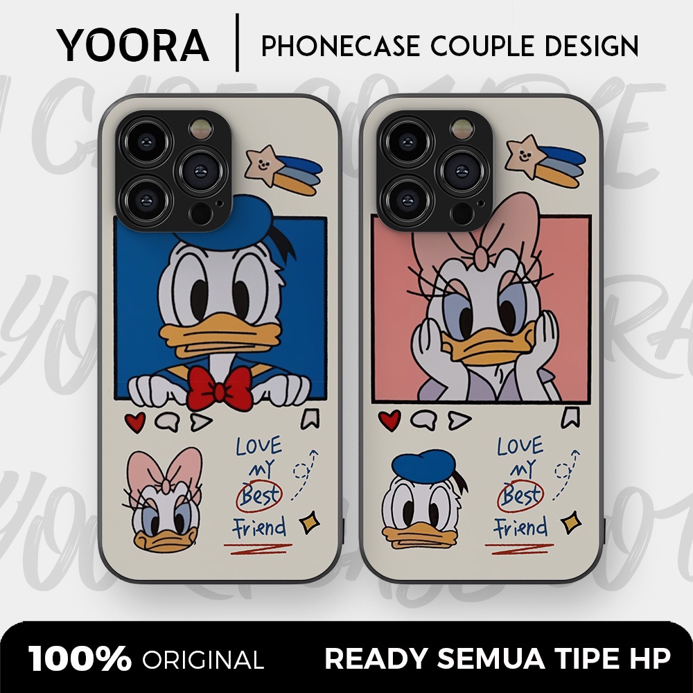 [DD13] Custom Case Couple Donald Duck Daisy Premium Bisa Untuk Semua Tipe Hp