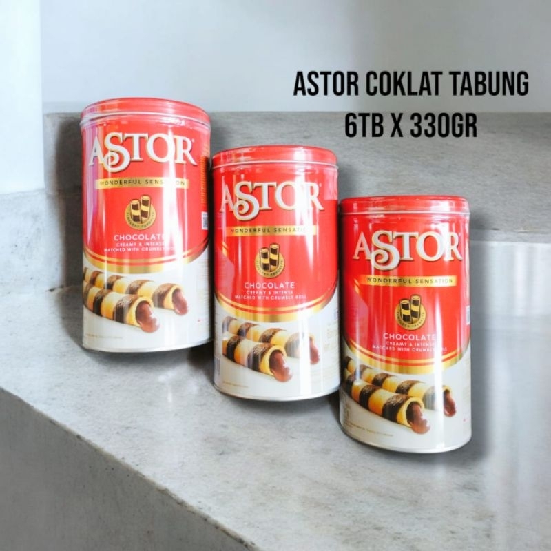 

Aneka Snack Cemilan Murah Astor Double Chocolate Coklat Kaleng Tabung 330gr