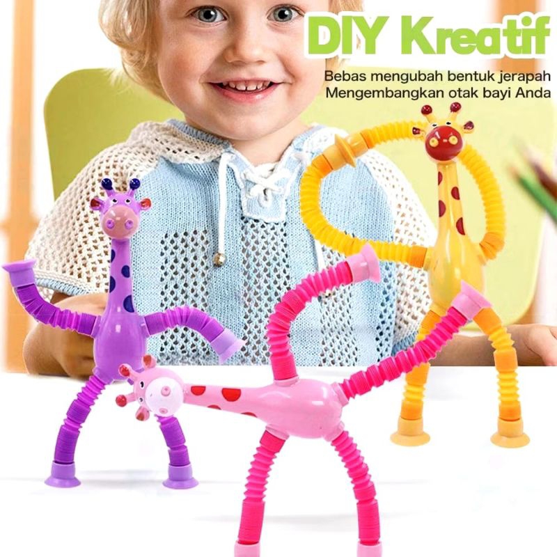 {JY} Suntion Cup Tabung Teleskopik Jerapah Mainan Anak Tabung Teleskopik / Mainan anak Tabung Telesk