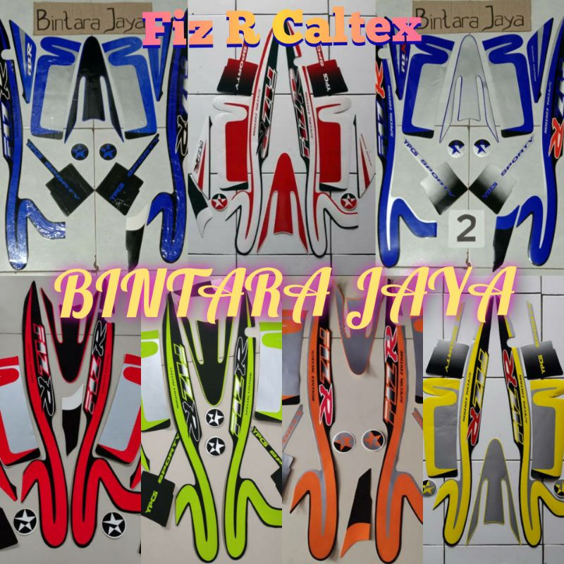 Sticker Lis Striping Yamaha Fizr F1z R  Fiz R Caltex Special Edition Tahun 2000-2001