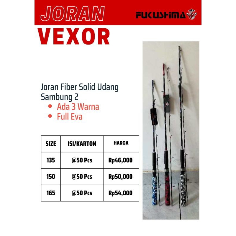 Joran udang satang Fukushima VEXOR