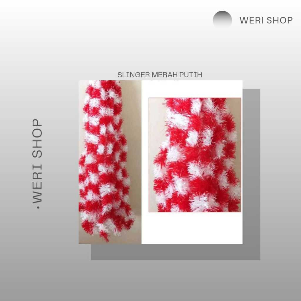 SLINGER MERAH PUTIH / RUMBAI RUMBAI MERAH PUTIH (PER PCS)