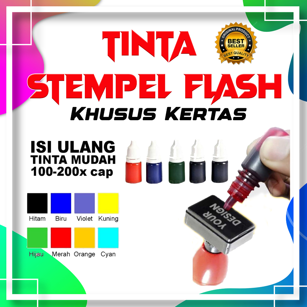 

Tinta Stempel Flash Otomatis Khusus Kertas