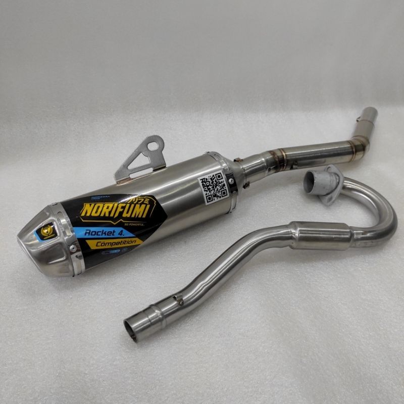 Knalpot Norifumi Nurifumi roket 4 kompetisi pnp KLX crf d tracker BF wr 155 inlet 38mm