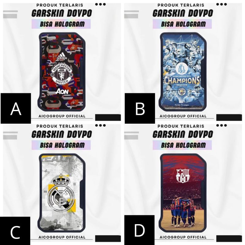 

Premium Garskin Dovvpppoooo Full Bodiii hologram dan non hologram Motif Desai