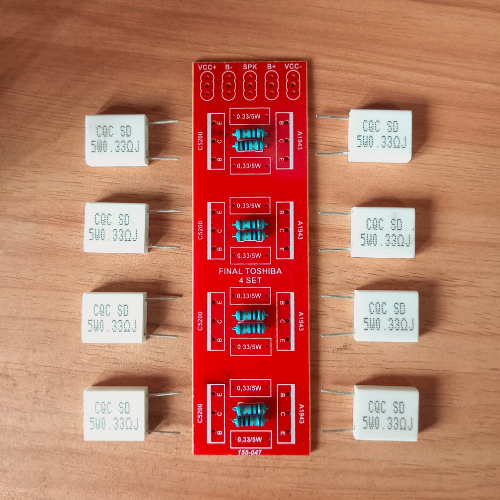 TRG Kit PCB Final Toshiba 4 Set Tanpa Transistor Belum Disolder