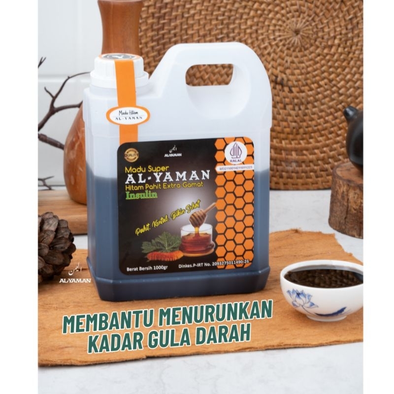 

Madu Al Yaman Asli Termurah Madu Hitam Pahit 1Kg