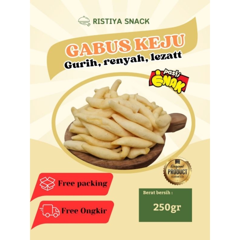 

Gabus Keju Snack gurih renyah 250