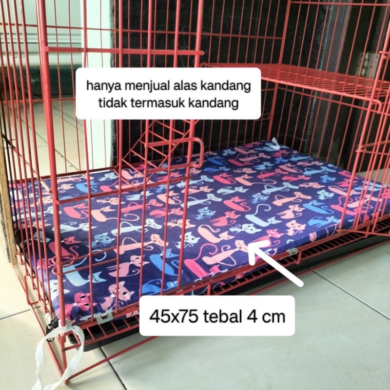 ALAS KANDANG TEMPAT TIDUR KUCING DAN ANJING UKURAN 75x45 TEBAL 4 CM
