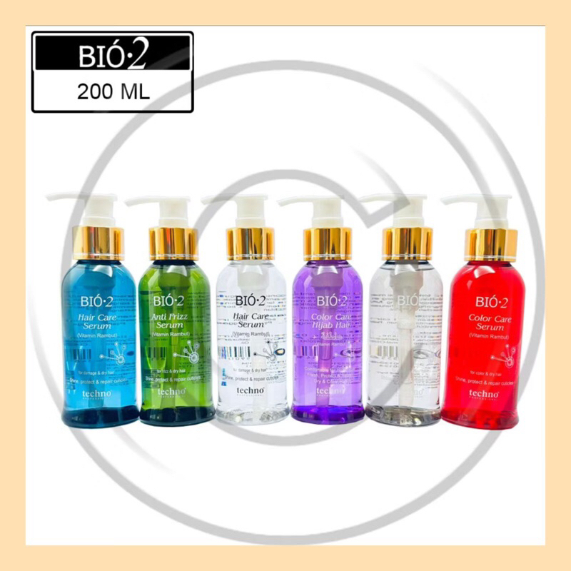 (200ml) BIO-2 Techno Professional Hair Care Serum / BIO2 Serum Rambut / Vitamin Rambut
