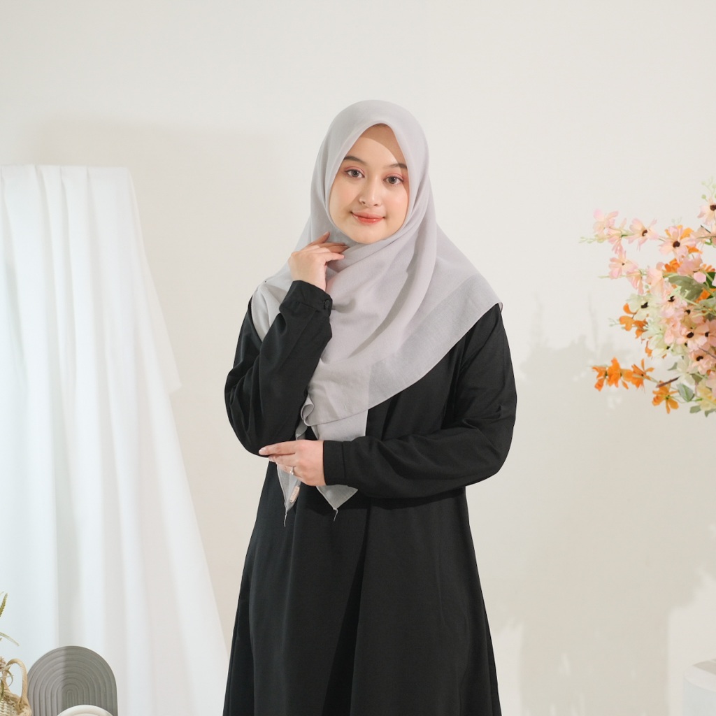 Gamis Abaya Arab Hitam List Busui Bahan Kwalitas Terjamin