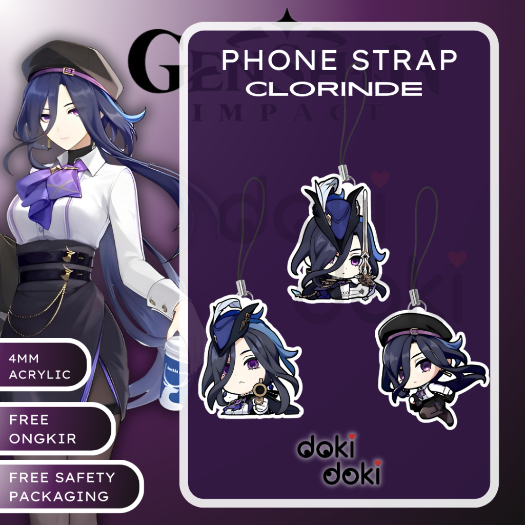 PHONE STRAP CLORINDE GENSHIN IMPACT