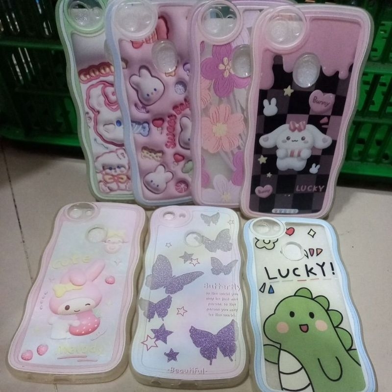 Softcase Motif Lucu Case Gelombang Oppo F5