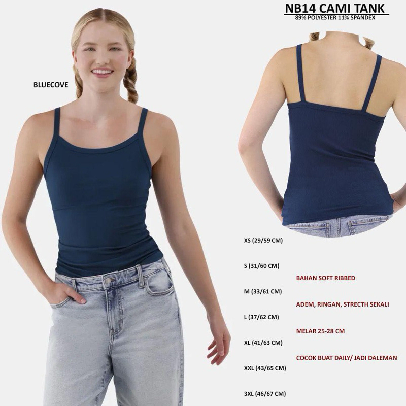 Tank Top Branded Wanita - NB 14 CAMI TANK