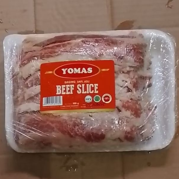 

Yomas Beef Slice Reguler/Merah/Kombinasi 500 Gram