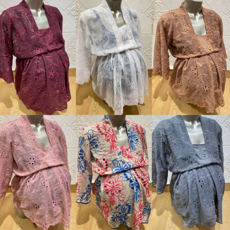 Kebaya Bali By Ani Kebaya Hamil Sifon Bordir