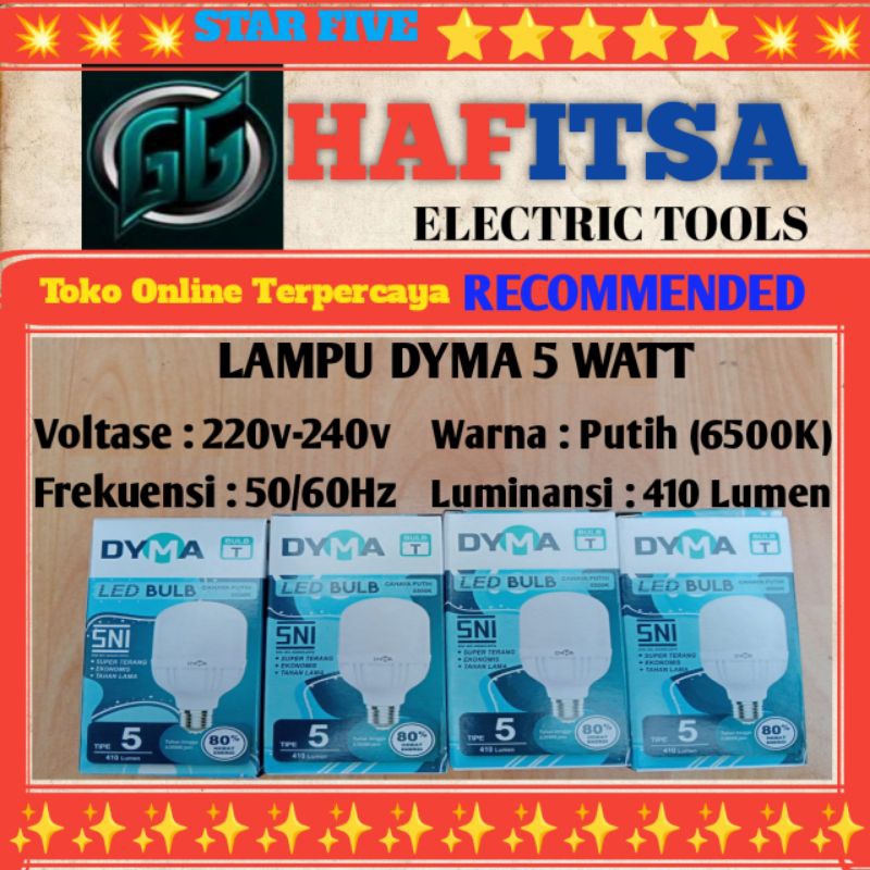 LAMPU DYMA 5 WATT / LAMPU 5 WATT / DYMA 5 WATT / LAMPU DYMA /LAMPU/