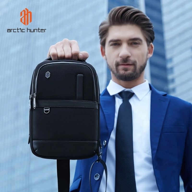 Arctic Hunter Tas Selempang Hitam