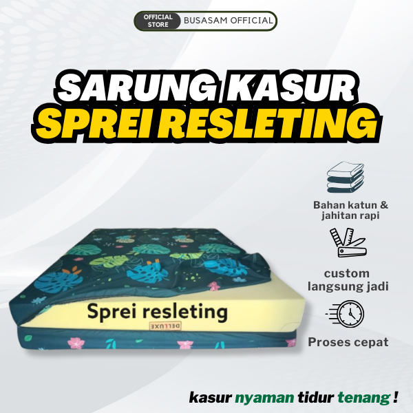 Busasam- SPREI RESLETING 120X200 SARUNG KASUR COVER BUSA