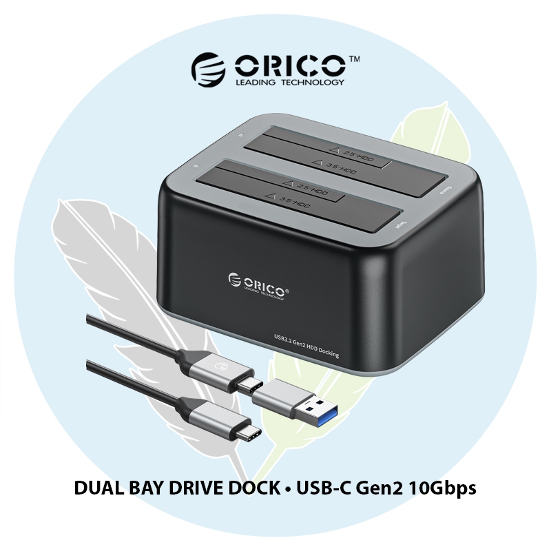 Orico 6829C3 (USB-C 10Gbps Dual Bay Drive Docking)