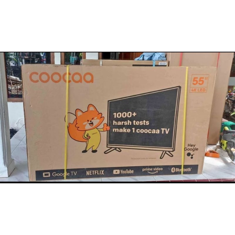 NEW COOCAA 55 inch GOOGLE TV-4K UHD-Dolby Audio  (COOCAA 55Y65)