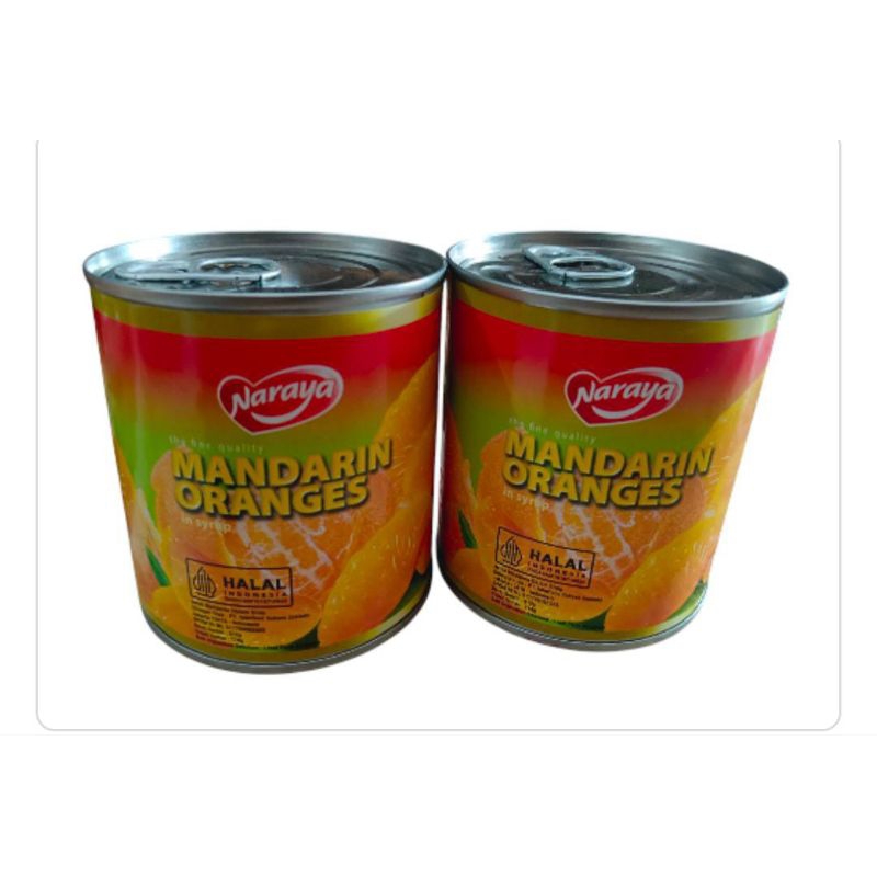 

Naraya mandarin oranges in syrup 178gr jeruk mandarin dalam sirup kemasan kaleng