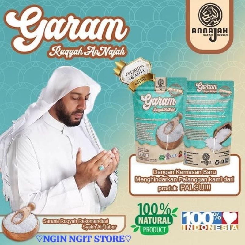 

Garam Ruqiah An'Najah @750Gr Asli 100%