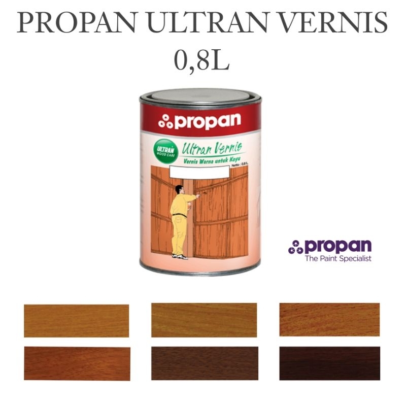Propan Ultran Vernis 0,8L Cat Kayu Propan V - 09 | Cat Pengkilap Kayu Propan | Pelitur / Politur / P